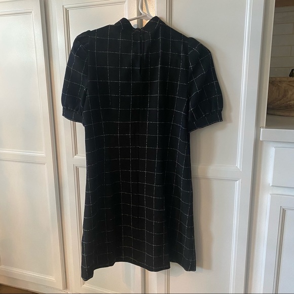 LOFT windowpane dress with high neck - Picture 3 of 3